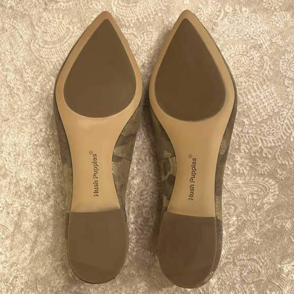Brand New Hush Puppies Hazel Pointe Loafers Metal Camouflage Suede Slip On Flats - Picture 11 of 14